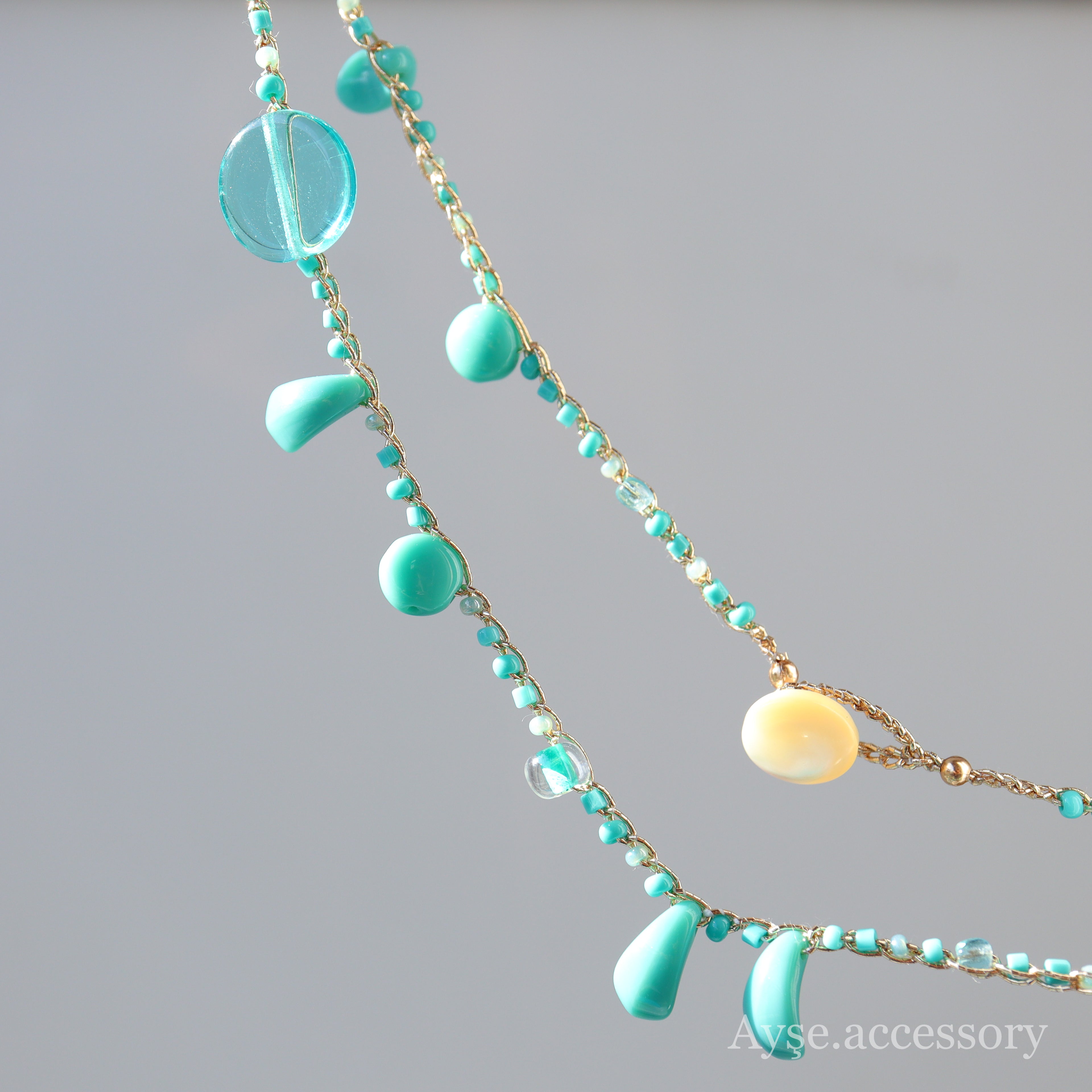 3wayチョーカー（turquoise）