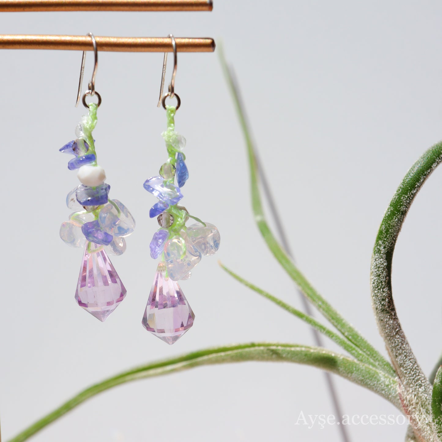 藤の花ピアス