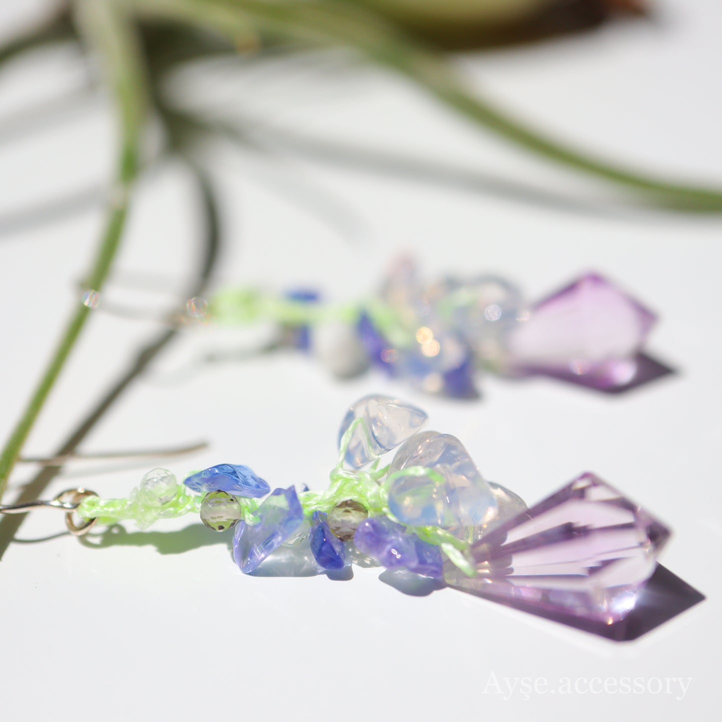 藤の花ピアス