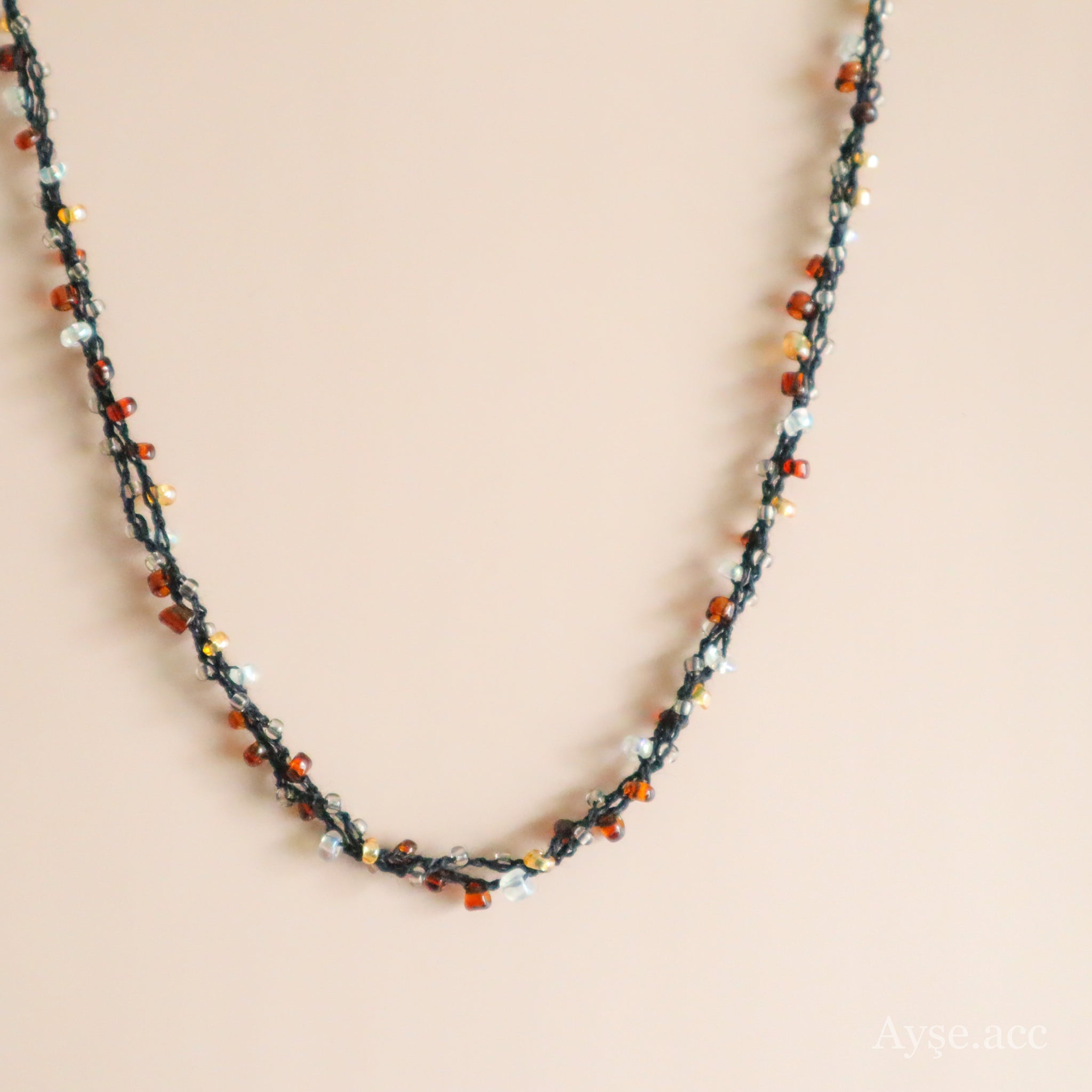 no.72／a'moureve ビーズネックレス