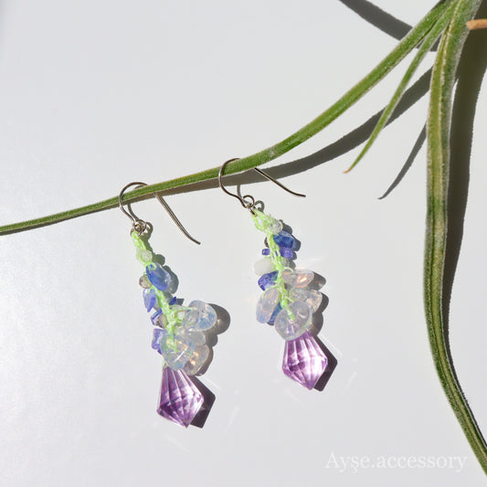 藤の花ピアス