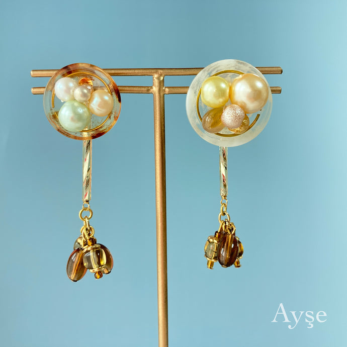 Vintage Button Earring – Ayse.accessory