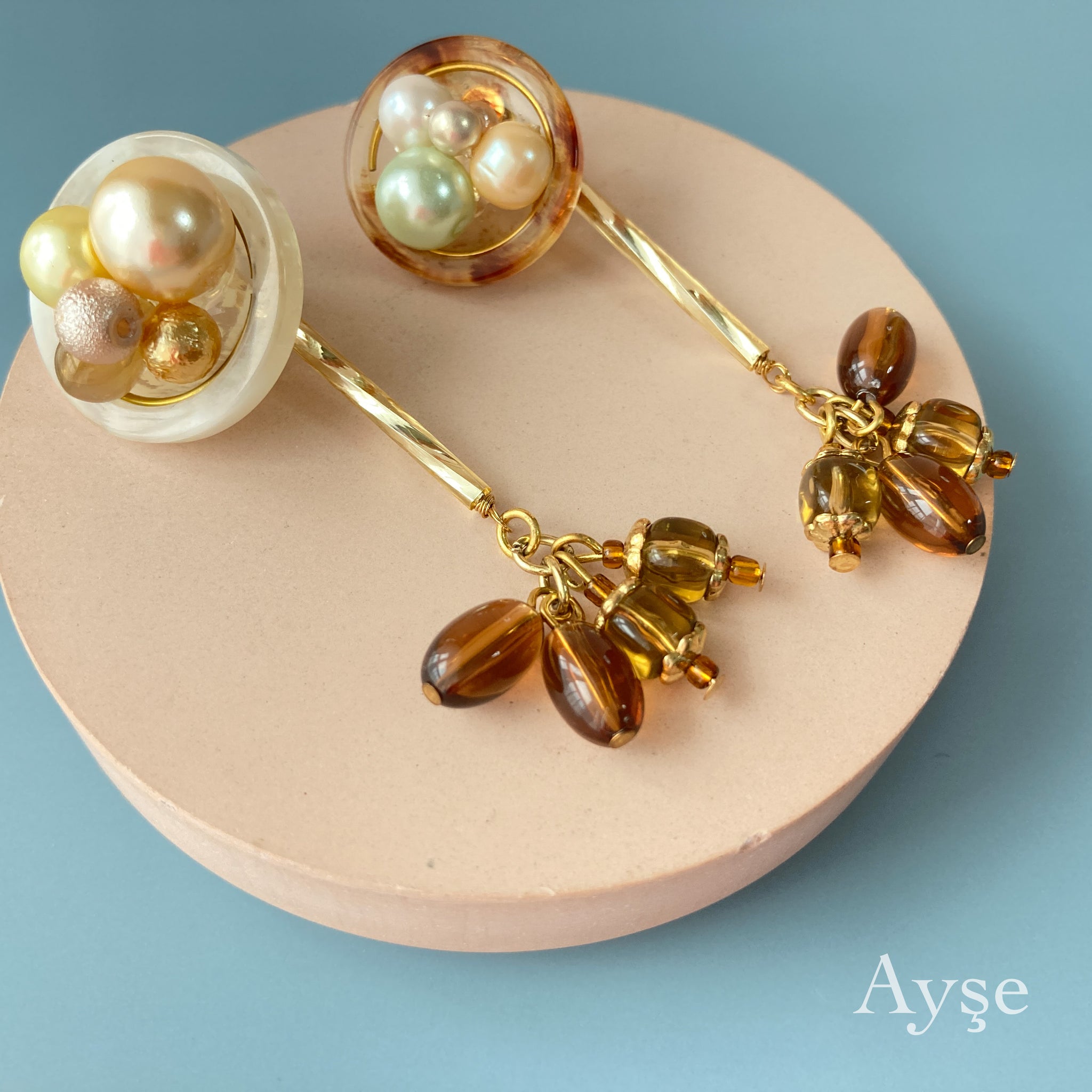 2wayヴィンテージボタンピアス – Ayse.accessory